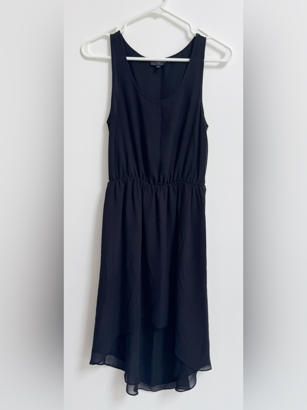 Topshop Black Midi Tank Dress